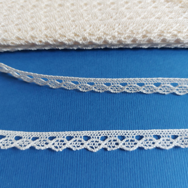 Art. 197 - Cream Machine Lace Border - Width 8 mm